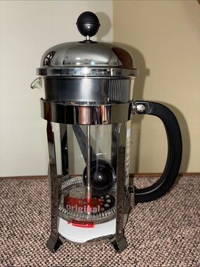 NEW Bodum The Original Chambord 8-cup Glass and Stainless Steel French Press